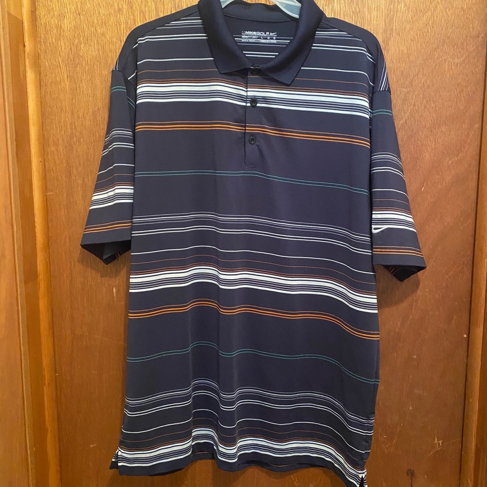 Nike fit dry golf shirt sz large